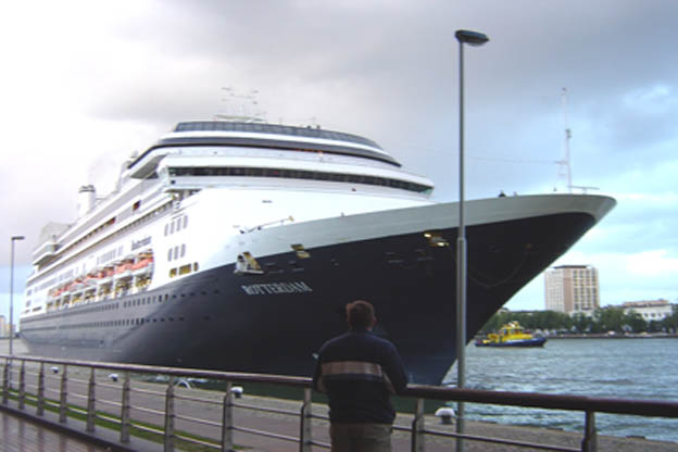 Cruiseschip Ms Rotterdam Van De Holland America Line Aan De Cruise